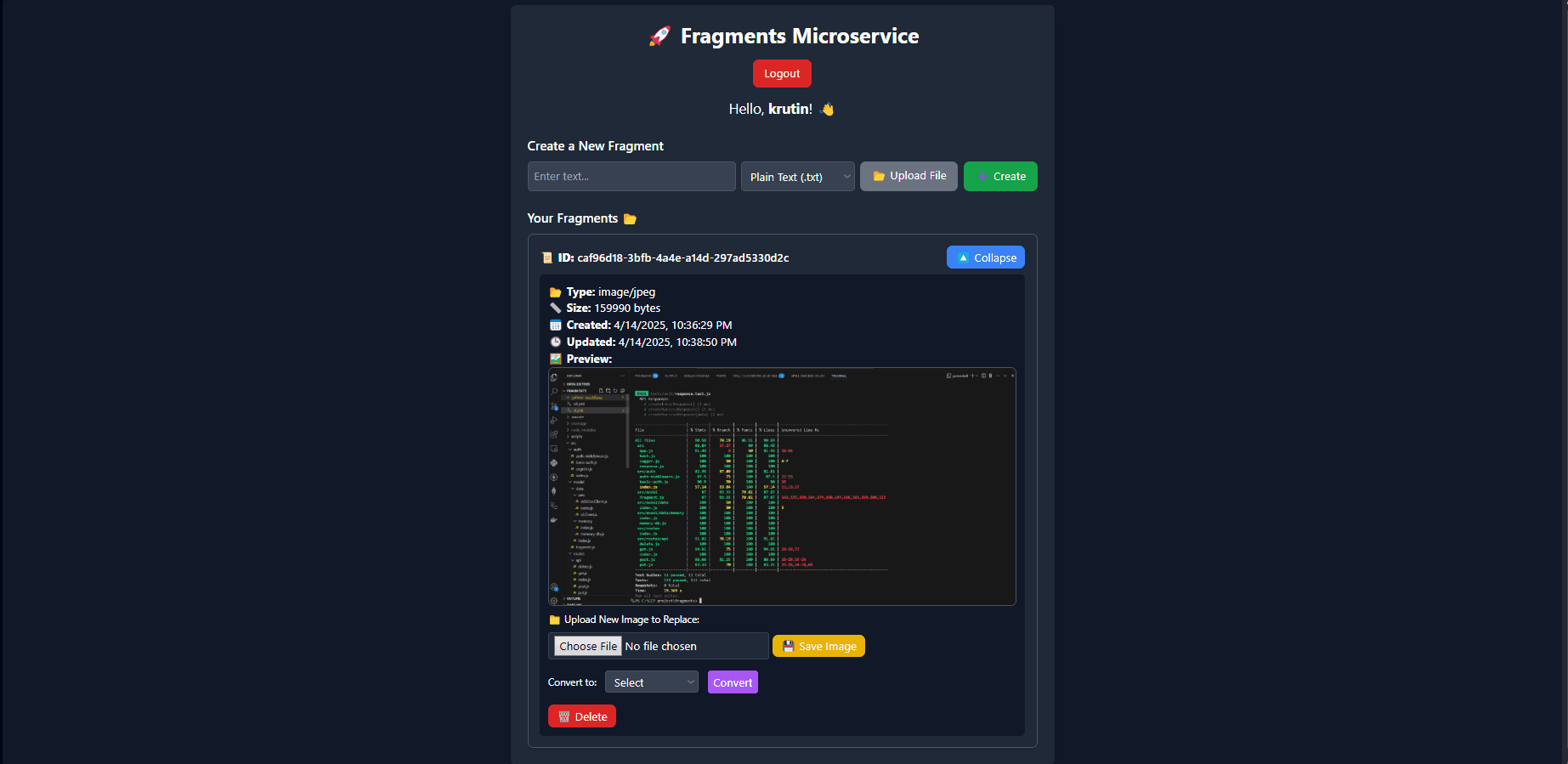 Fragments API