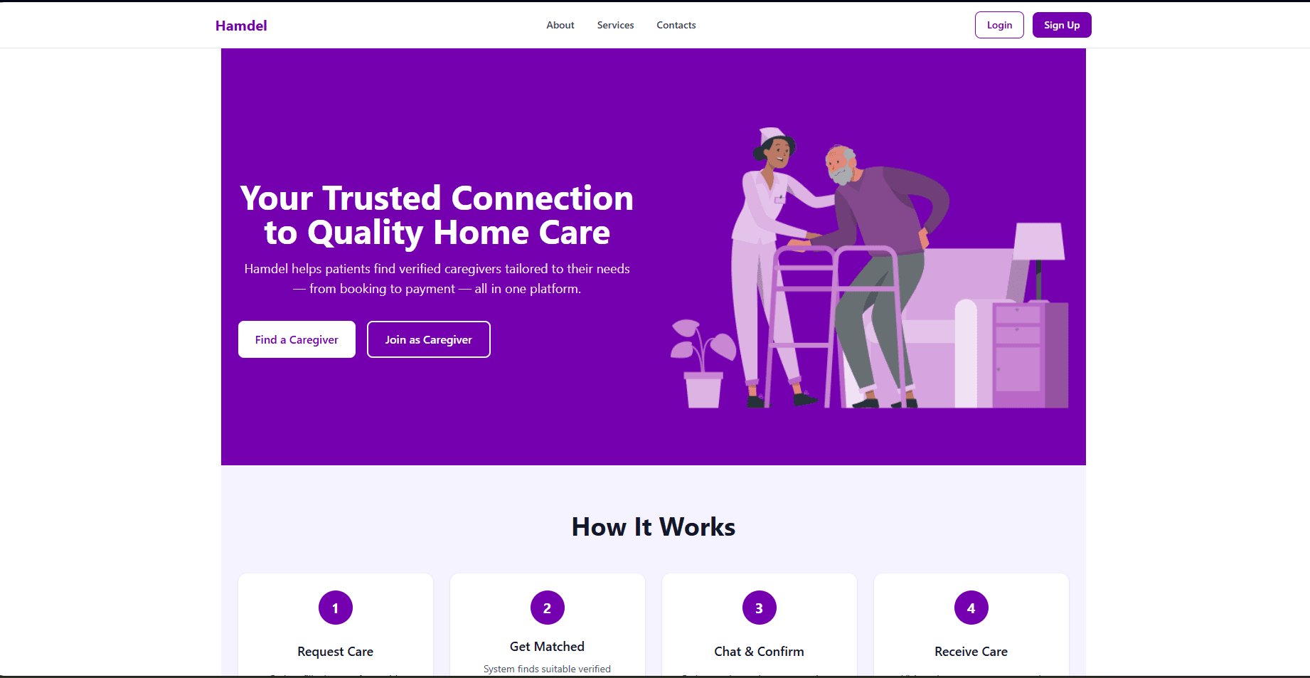 Hamdel Care Platform screenshot 1